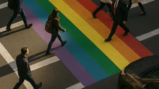 Trump Admin Bans Pride Crosswalks for Road Safety
