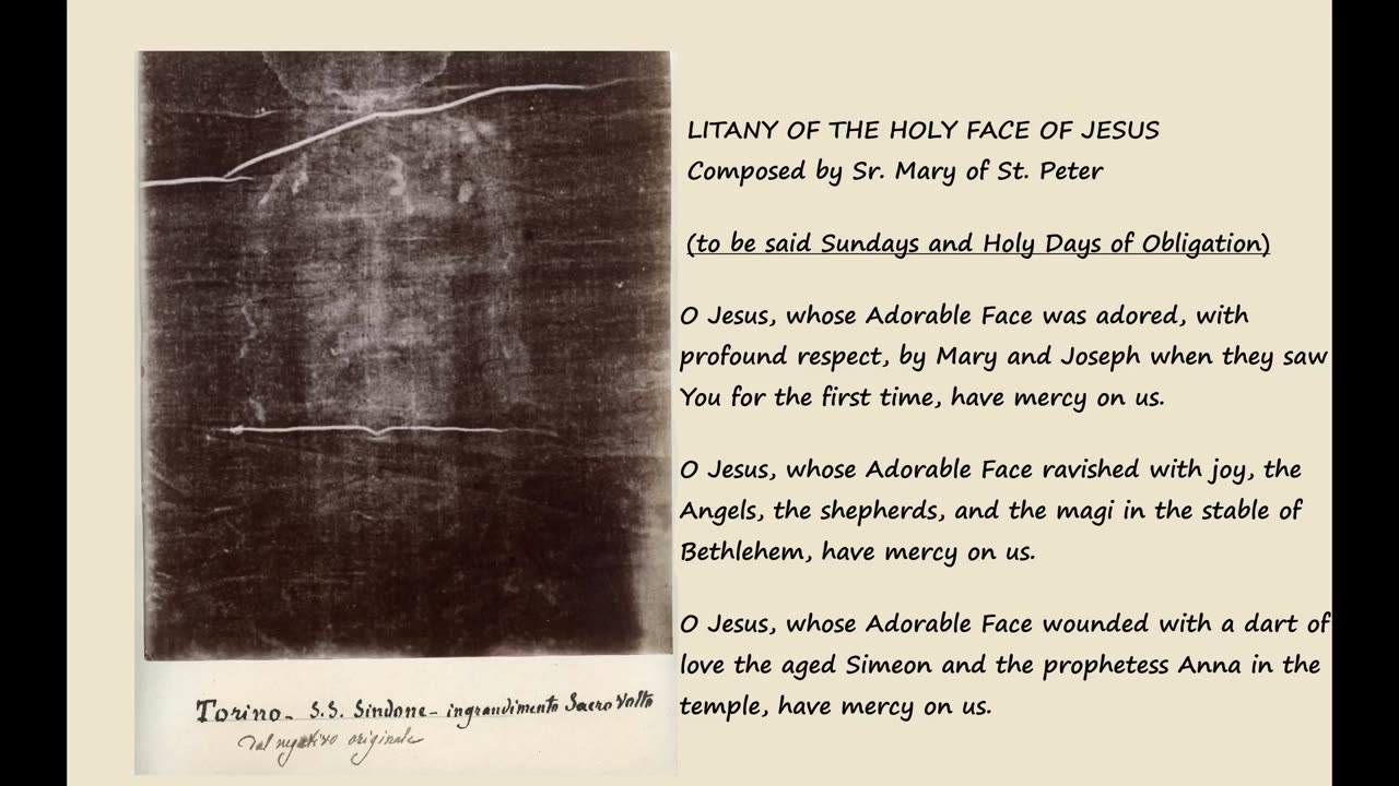 The Holy Face Devotion