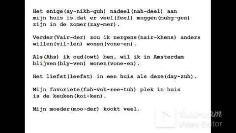 Dutch language learning: Mijn huis