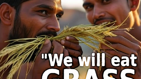 "We will eat grass or leaves ..."