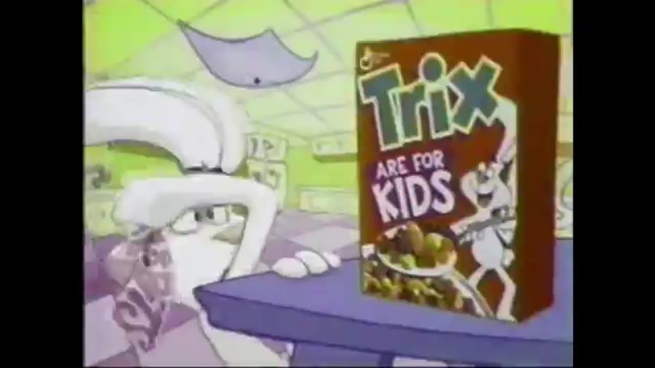 Silly rabbit Trix are for kids! commercial