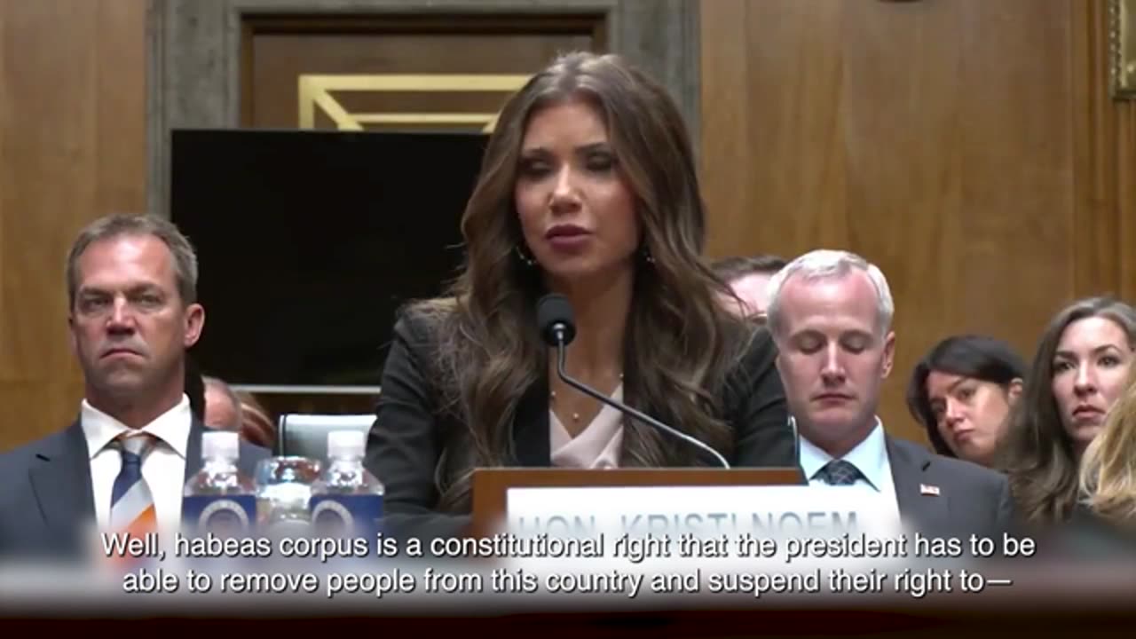 'ICE Barbie' Kristi Noem incorrectly defines habeas corpus