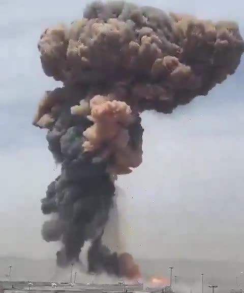 A massive explosion occurred at Shahid Rajaee Port in Bandar Abbas, southern Iran