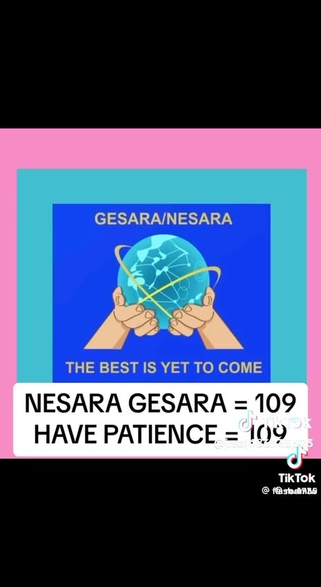 NESARA GESARA = 109