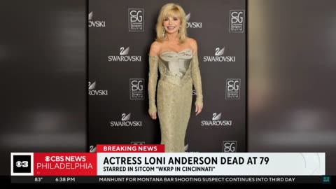 Loni Anderson dead at 79. She stared in the TV sitcom, 'WKRP in Cincinnati'
