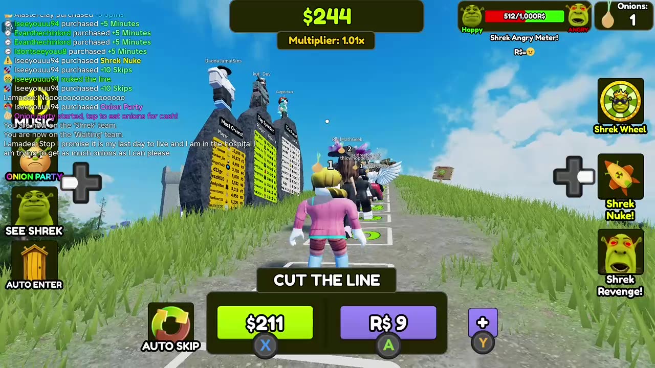 Roblox Shrek Line 1st Win