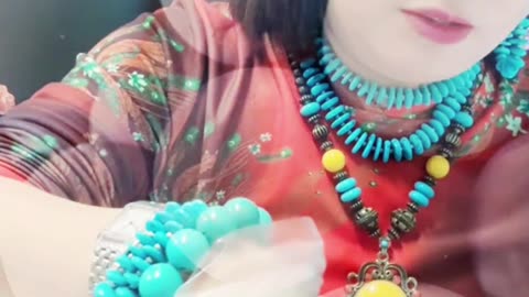 Natural Raw Turquoise Mountain Veins Breathing in Palm
