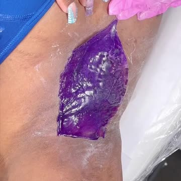Underarm Waxing Demo Using Sexy Smooth Purple Seduction Hard Wax | @_skinfairystudio Review