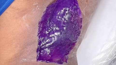 Underarm Waxing Demo Using Sexy Smooth Purple Seduction Hard Wax | @_skinfairystudio Review