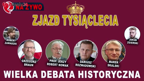 Wielka debata historyczna Zjazdu Tysiąclecia - G. Braun, J. R. Nowak, D. Rozwadowski, M. Skalski