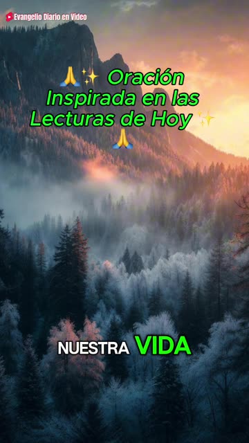 Oración Inspirada en las Lecturas de Hoy