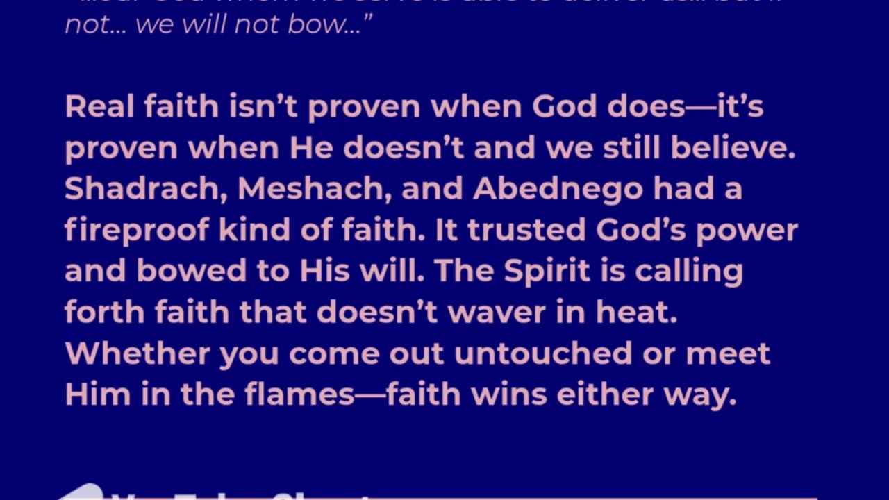 Faith in the Fire