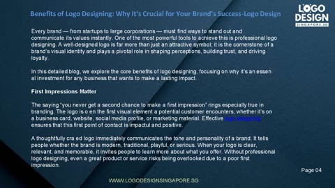Benefits of Logo Designing: Why It’s Crucial for Your Brand’s Success-Logo Design