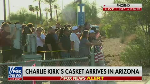 🚨 HOLY CRAP! HUNDREDS of supporters and an entire MOTORCADE are waiting to escort Charlie Kirk