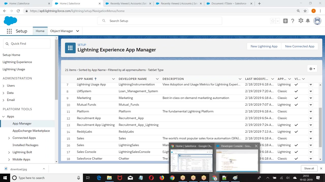 Salesforce Admin Videos-5.Documents-Applications