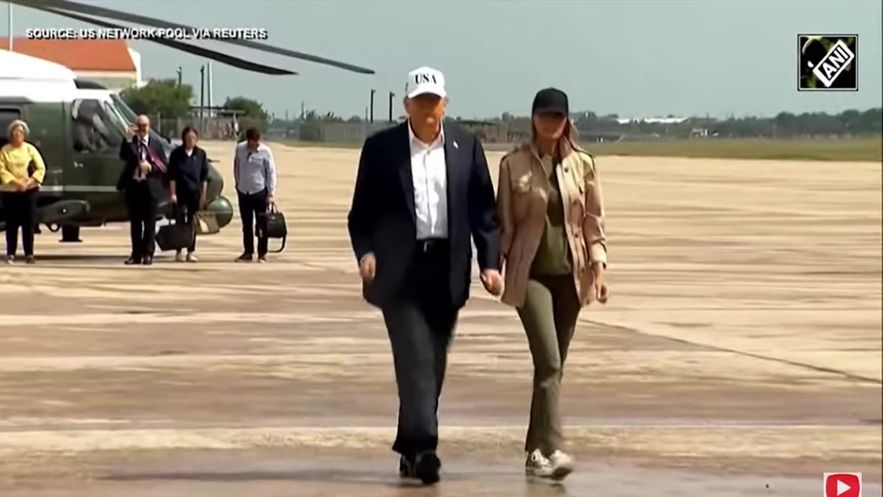Trump departs from Texas after visiting flood affected area and meeting with emergency responders