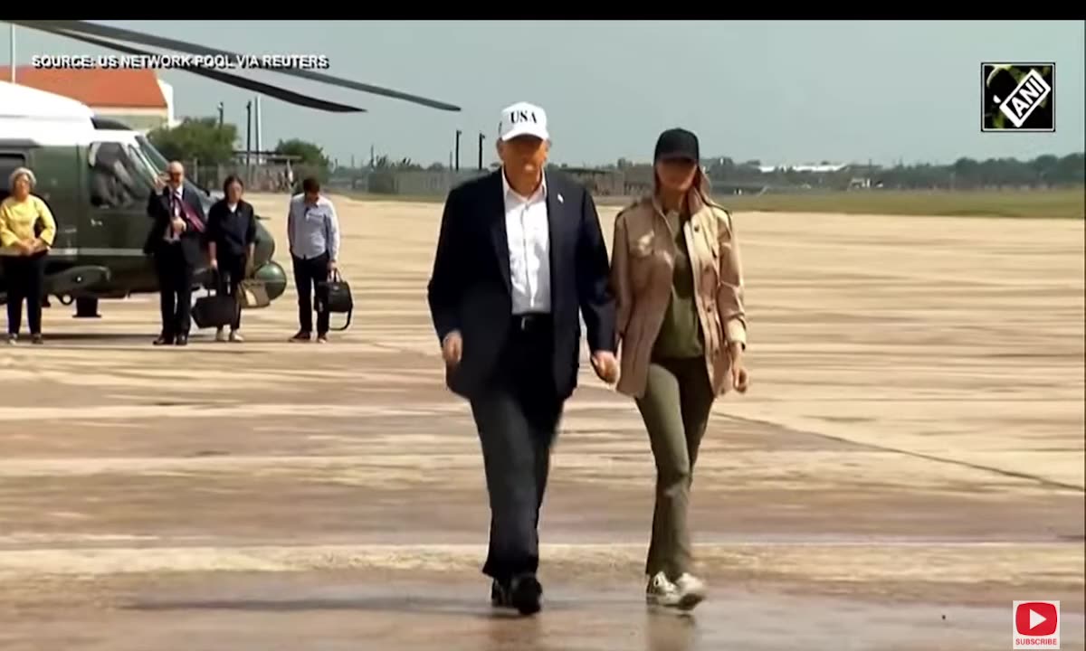 Trump departs from Texas after visiting flood affected area and meeting with emergency responders