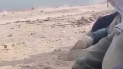 A hail of bullets fired by Israeli forces at unarmed civilians