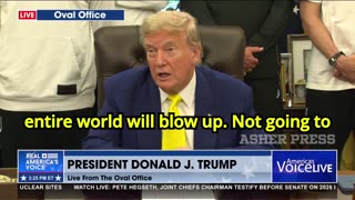 President Trump on Iran & Tucker - "Tucker apologized for saying things that were too strong..."
