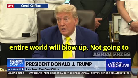 President Trump on Iran & Tucker - "Tucker apologized for saying things that were too strong..."