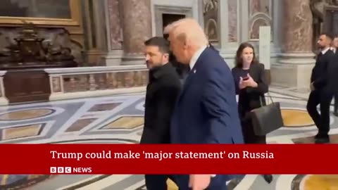 US President Donald Trump expected to make 'major' statement on support for Ukraine | BBC News