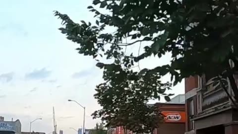 Dashcam Block bike lane cyclist Bloor St W Toronto Canada