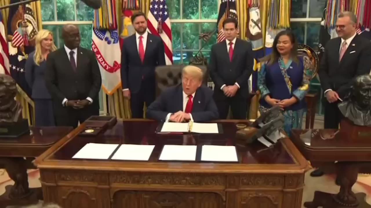 President Trump meets with the foreign ministers of the Democratic Republic of the Congo and Rwanda