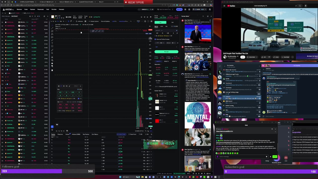 Can i get out the trenches with Axiom & GMGN? tap in & lets see!! Running random games as well!