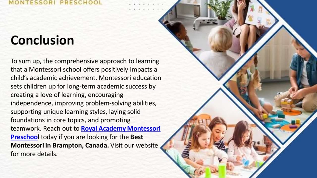 The Impact Of Montessori Education On Academic Success