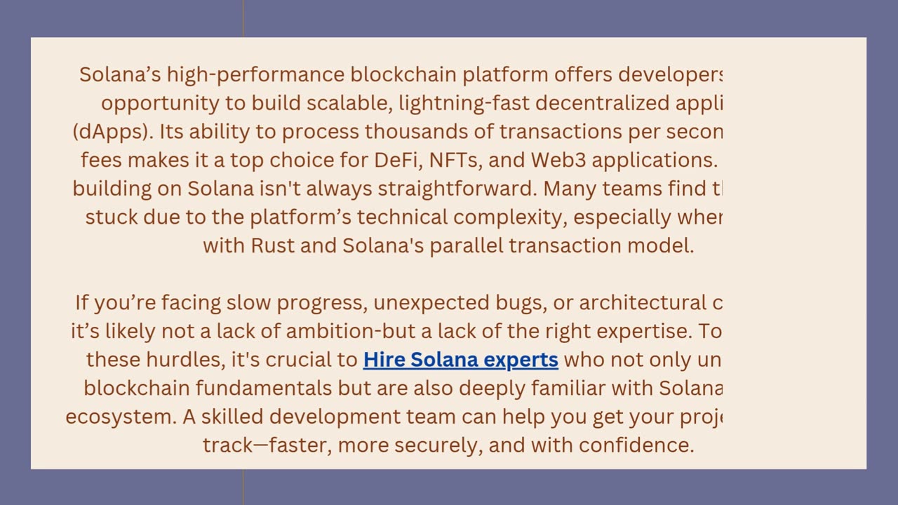 Struggling With Solana Projects? Hire the Right Developer Team