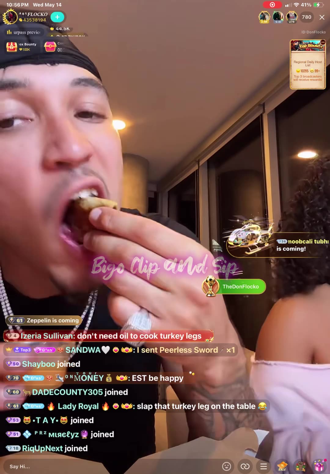 Flocko sits down with Lexi as she helps him decorate new sky rise apartment 5/14/25 #bigoclipandsip