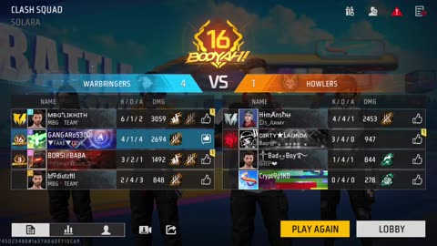 Free fire 🔥 max winner 🏆 16 time 😜😃