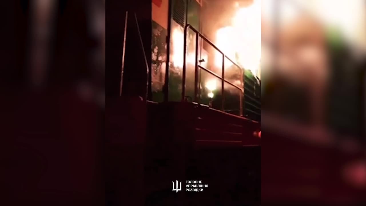 Anti-Putin Rebels Set Fire to Multiple Locomotives and Train Cars Outside Moscow
