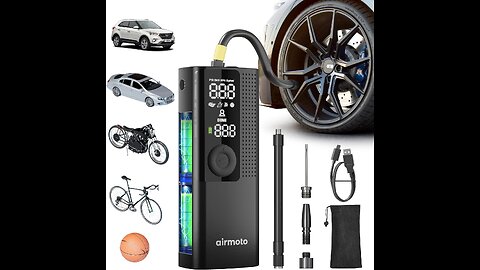 Roadside Hero: The Airmoto Portable Tire Inflator and Air Compressor