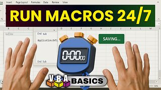 How To Schedule Macros Automatically in Excel (No Add-In's Needed)