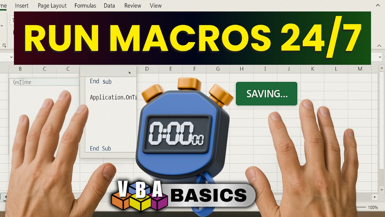 How To Schedule Macros Automatically in Excel (No Add-In's Needed)