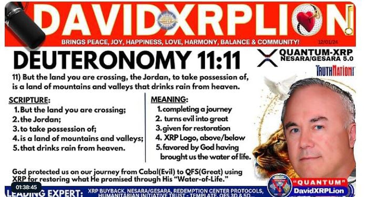 DavidXRPLion PART1 The Most Important Intel You Must Know or Die Must Watch Trump News