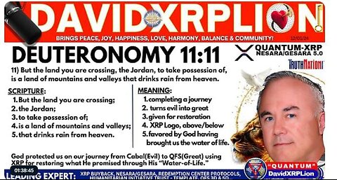 DavidXRPLion PART1 The Most Important Intel You Must Know or Die Must Watch Trump News