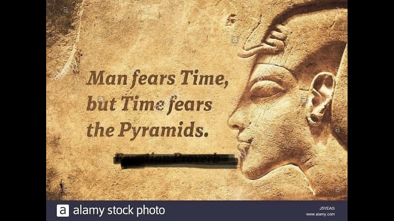 The Egyptians DID NOT build the Pyramids.