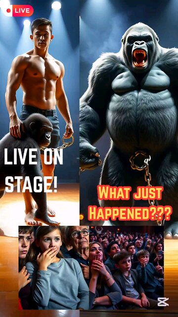 He Brought a Gorilla On Stage… Then THIS Happened! #Shorts #Transformation