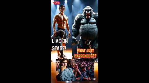 He Brought a Gorilla On Stage… Then THIS Happened! #Shorts #Transformation