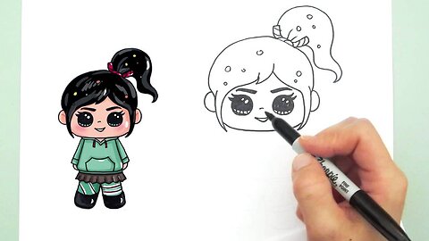 How to draw Vanellope