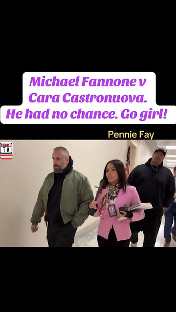 Michael Fannone v Cara Castronuova. He had no chance!