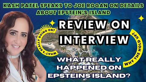 Kash Patel Speaks to Joe Rogan on Details About Epstein’s Island. Exposure? LIVE 6pm PDT