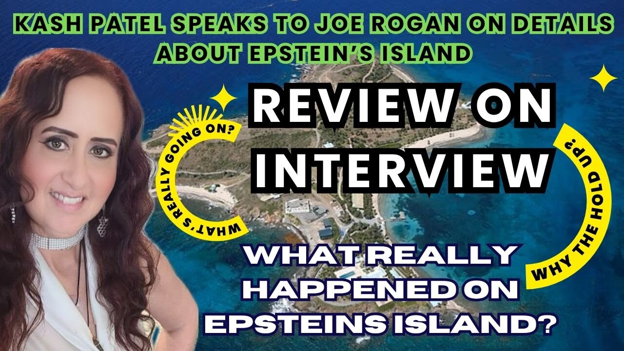 Kash Patel Speaks to Joe Rogan on Details About Epstein’s Island. Exposure? LIVE 6pm PDT