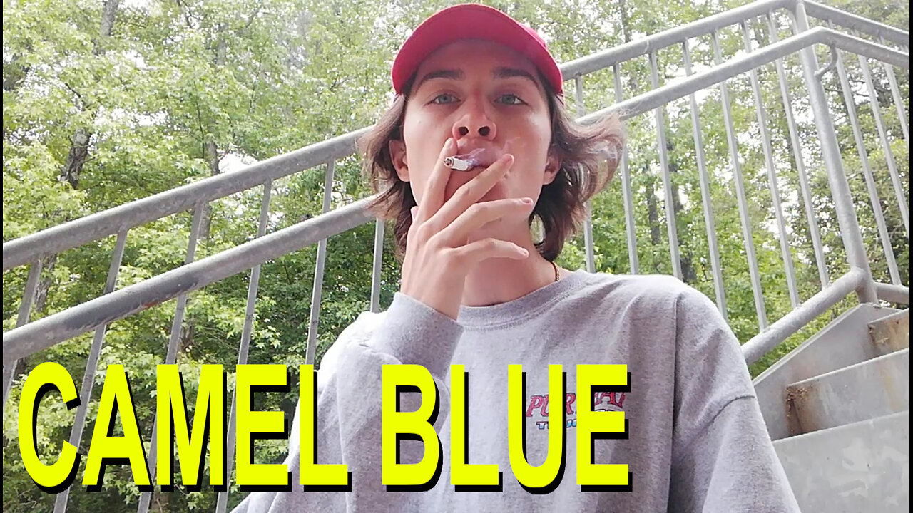 Smoking a Camel Blue Cigarette
