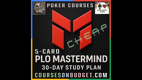 PLO MASTERMIND 5-CARD 30-DAY STUDY PLAN