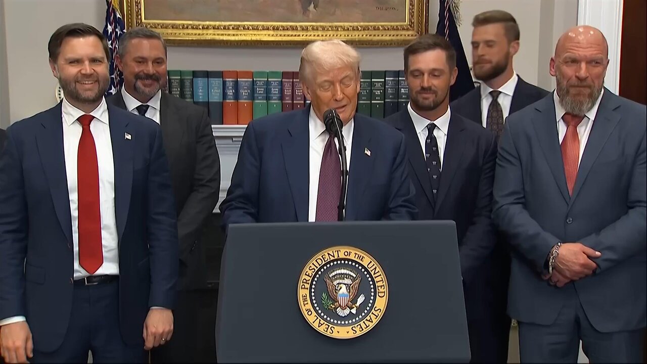 President Trump and Triple H team up