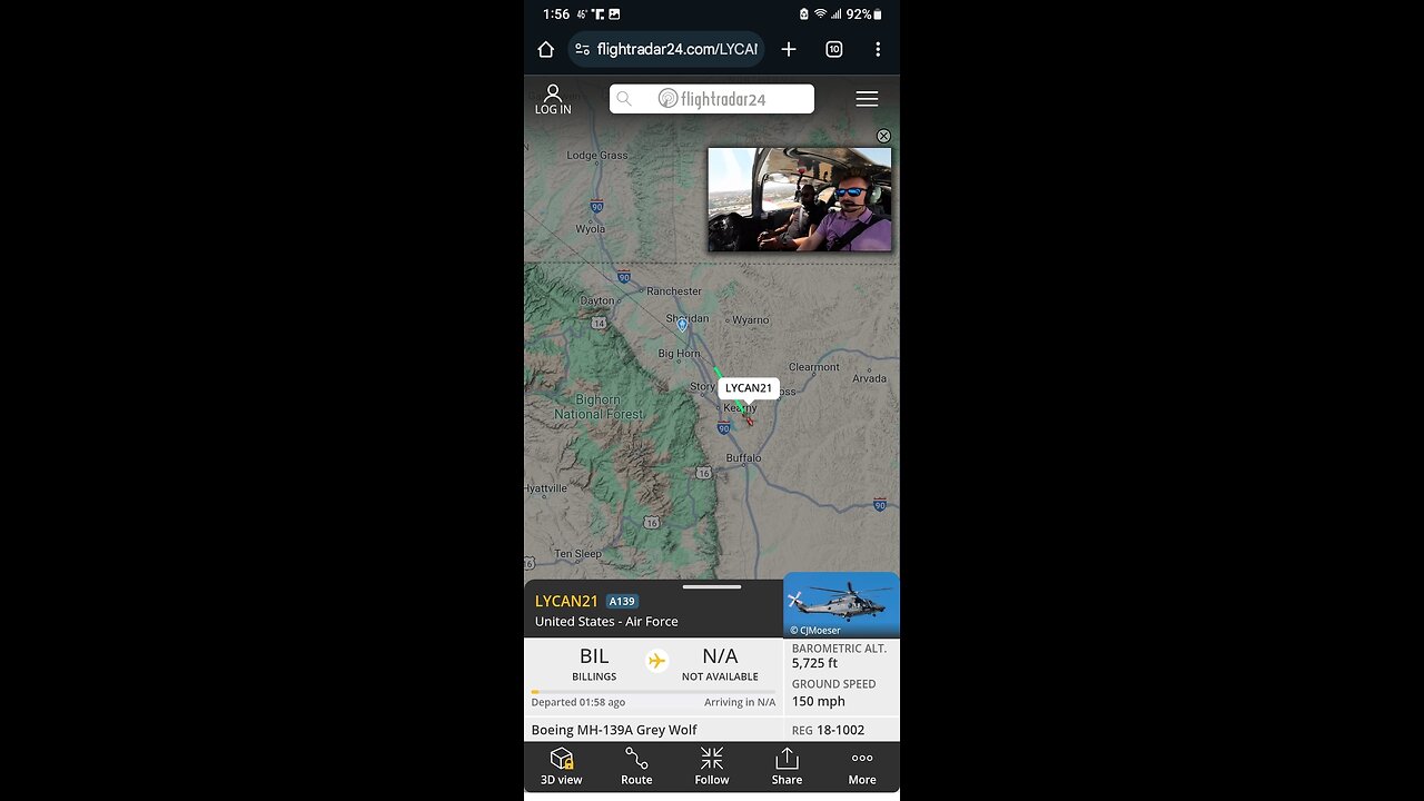 2nd Helicopter - 1st Was Airforce To NG (Screenshot) 3.31.25