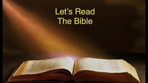 Let's Read The Bible - Book Of Ezra